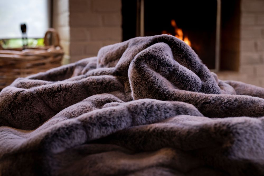 Plaids - FAUSSE FOURRURE *VISON* - PLAIDS COCOONING