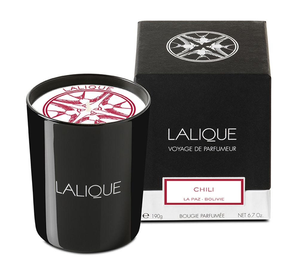 Objets de décoration - CHILI - BOUGIE PARFUMÉE - LALIQUE VOYAGE DE PARFUMEUR