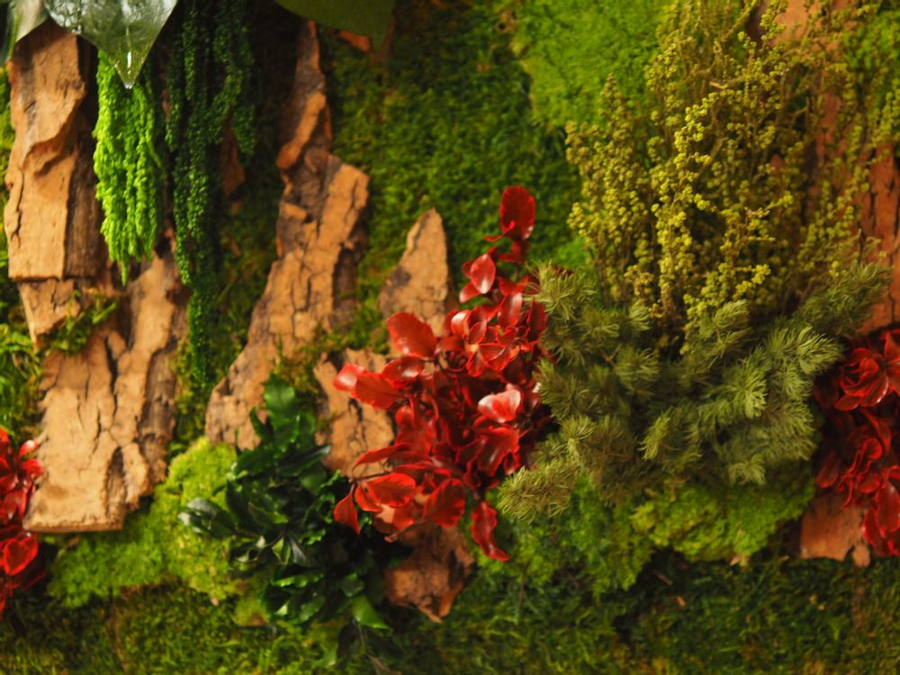 Paintings - VF Jungle Square Moss Art Wall Collection - VIVA FLORA