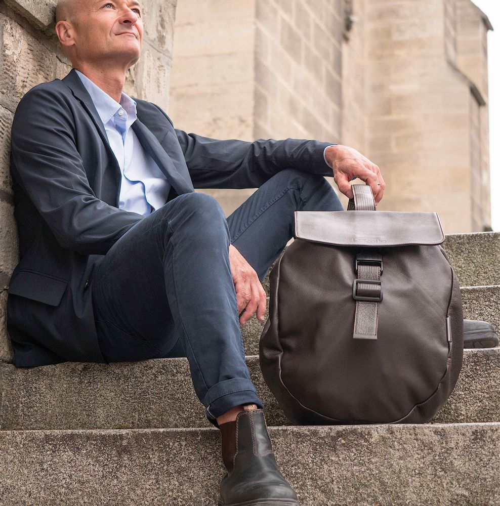 Sacs et cabas - Sac baudrier cuir Marron - DALZOTTO
