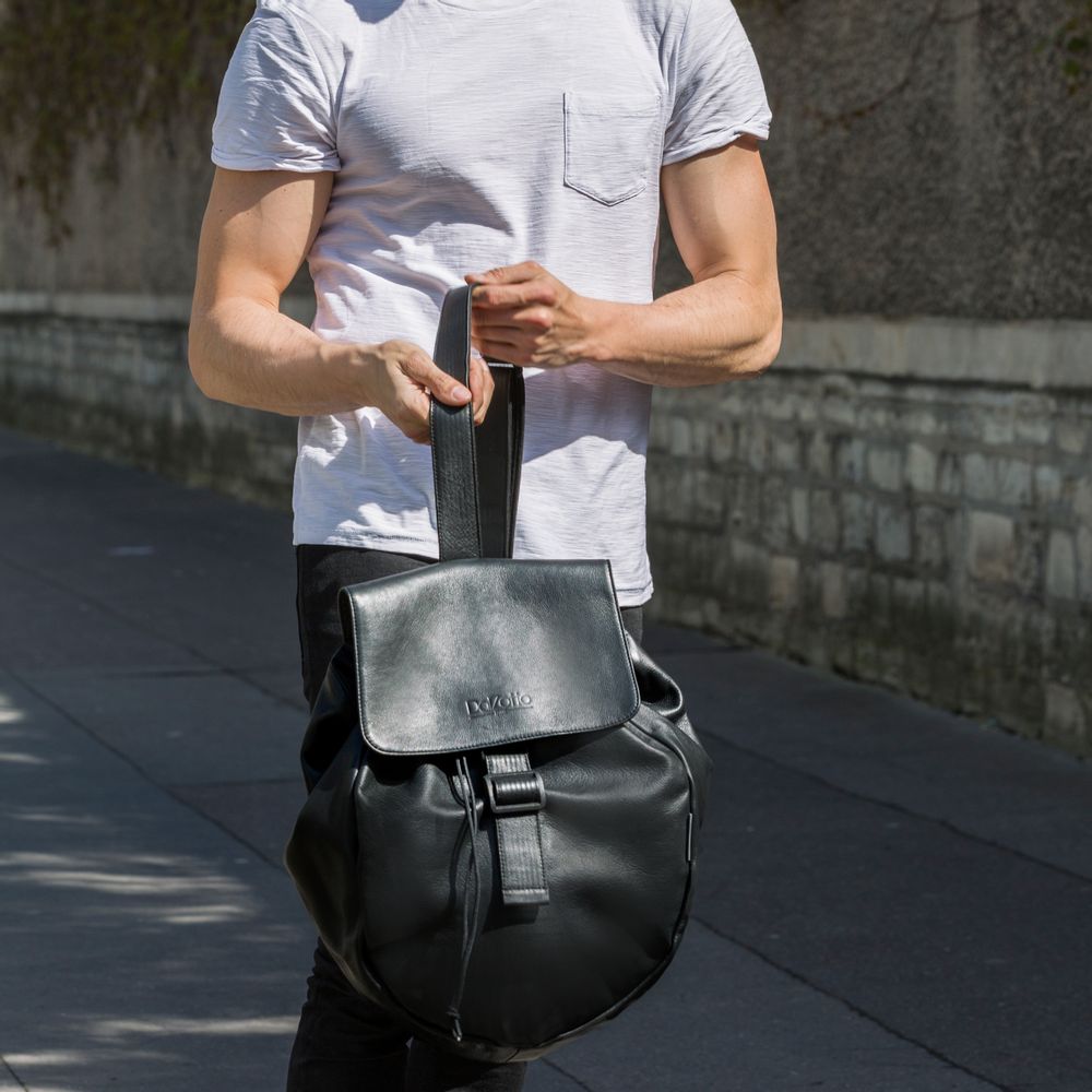 Sacs et cabas - Sac baudrier en cuir Noir - DALZOTTO