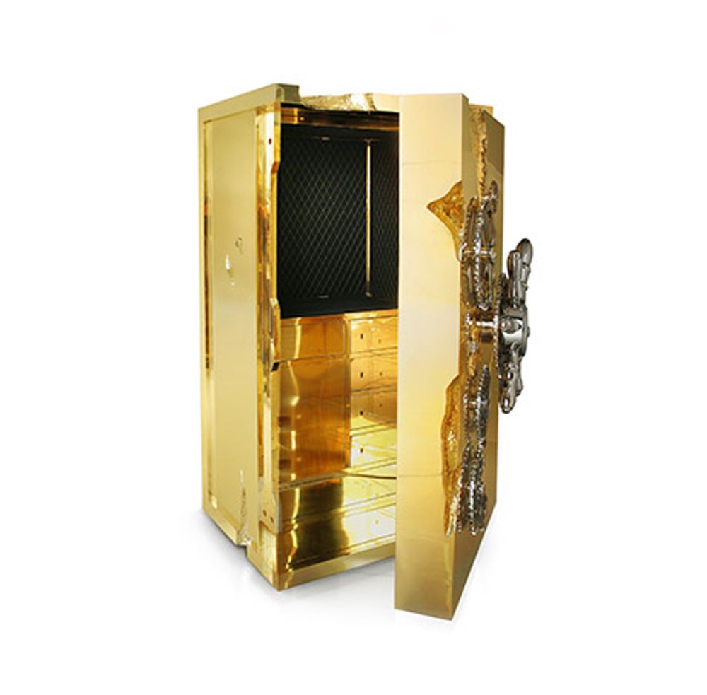 Unique pieces - MILLIONAIRE GOLD Luxury Safe - BOCA DO LOBO