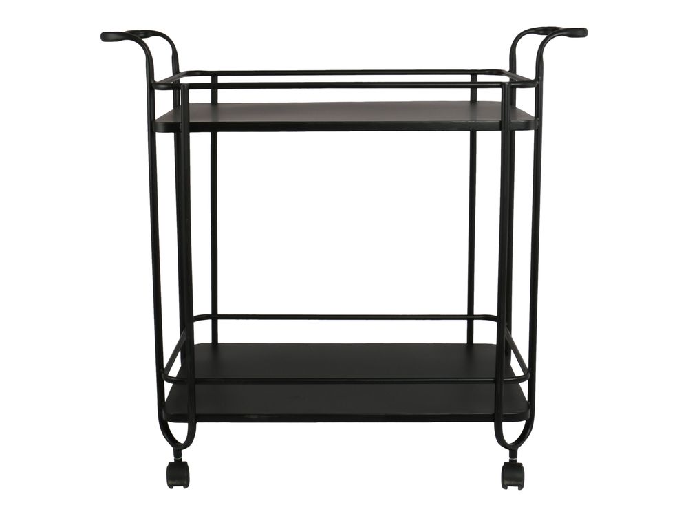 Tables basses - Cart 2 shelves H76 black - LAUVRING