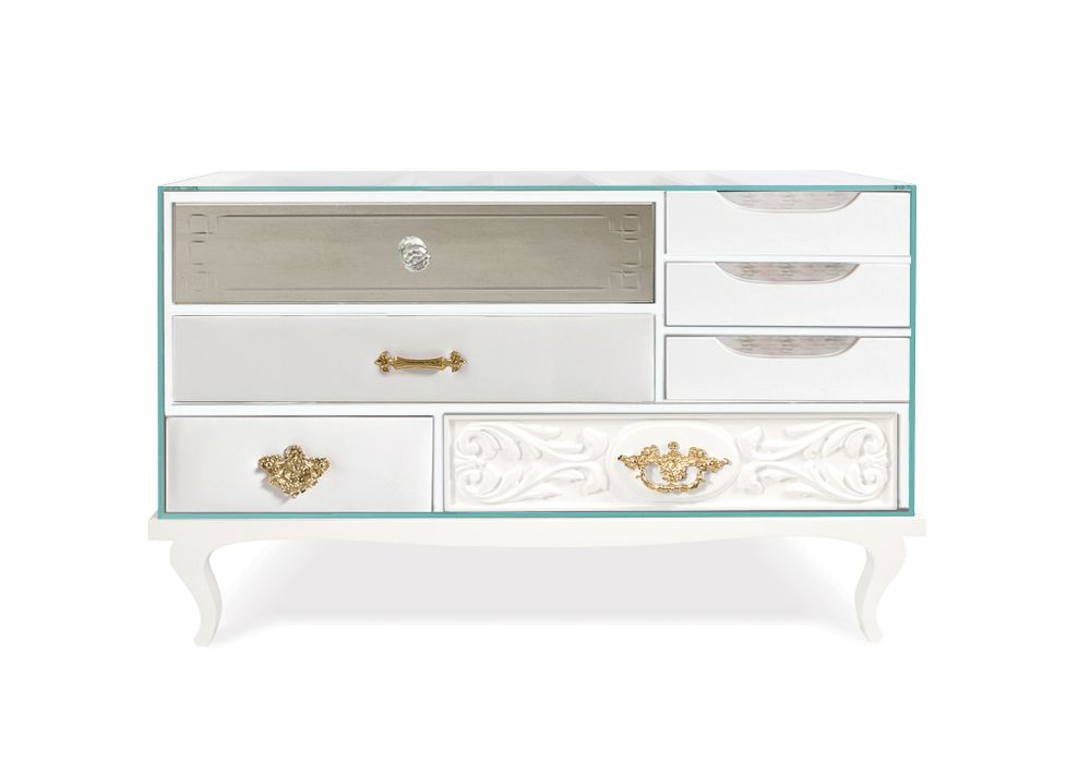 Tables de nuit - Soho WHITE Table de chevet - BOCA DO LOBO