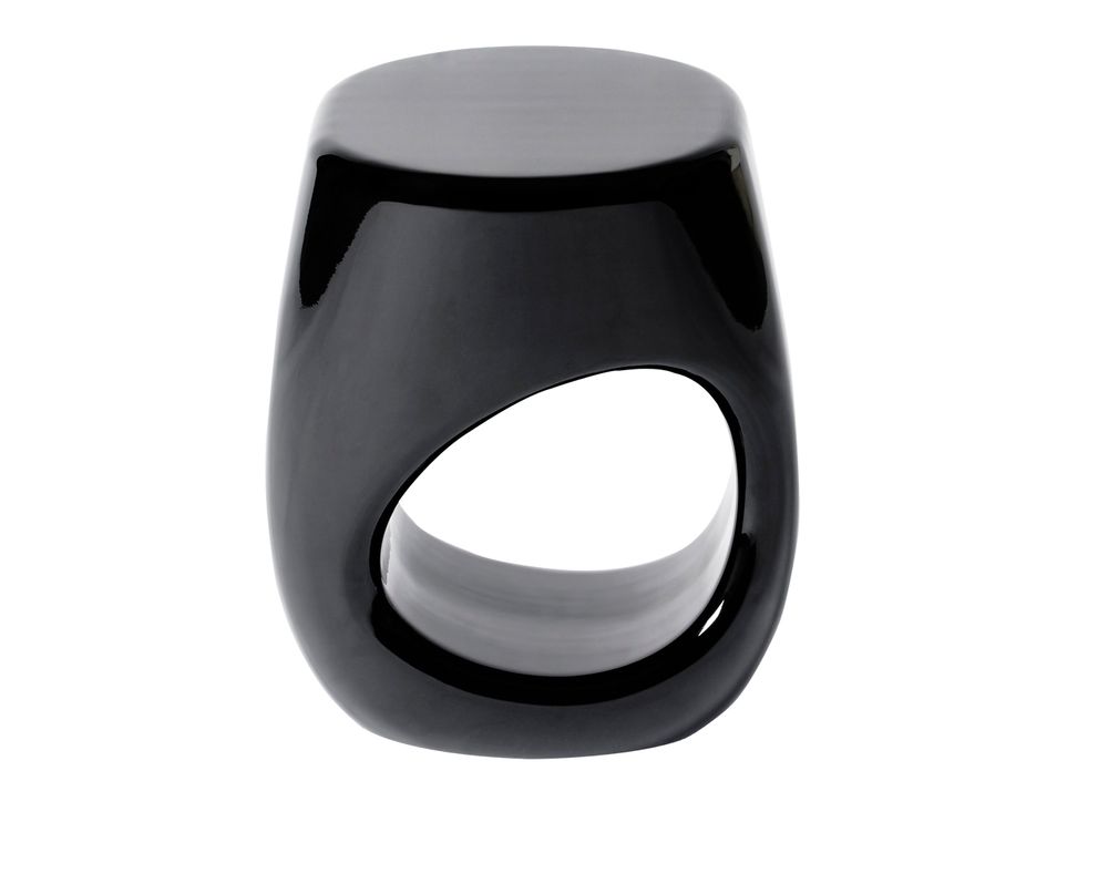 Tabourets - Erosion Tabouret Noir - BOCA DO LOBO