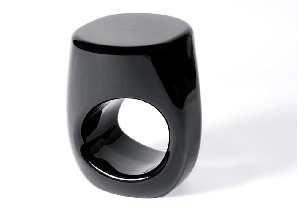 Tabourets - Erosion Tabouret Noir - BOCA DO LOBO