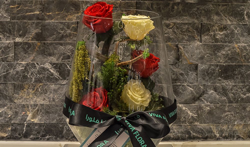 Floral decoration - Red and Champagne Theme  - VIVA FLORA