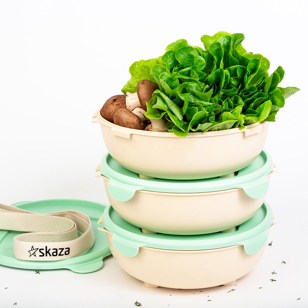 Meubles de cuisines - Set de bols Pick&Go en matériaux biosourcés - PLASTIKA SKAZA - EXCEEDING EXPECTATIONS