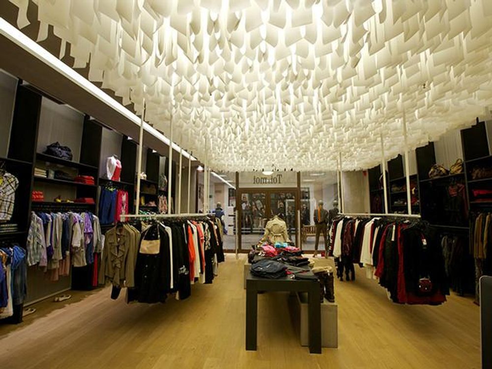 Revêtements muraux - PLAFOND PAPIER DROP STRIPE® - PROCEDES CHENEL INTERNATIONAL