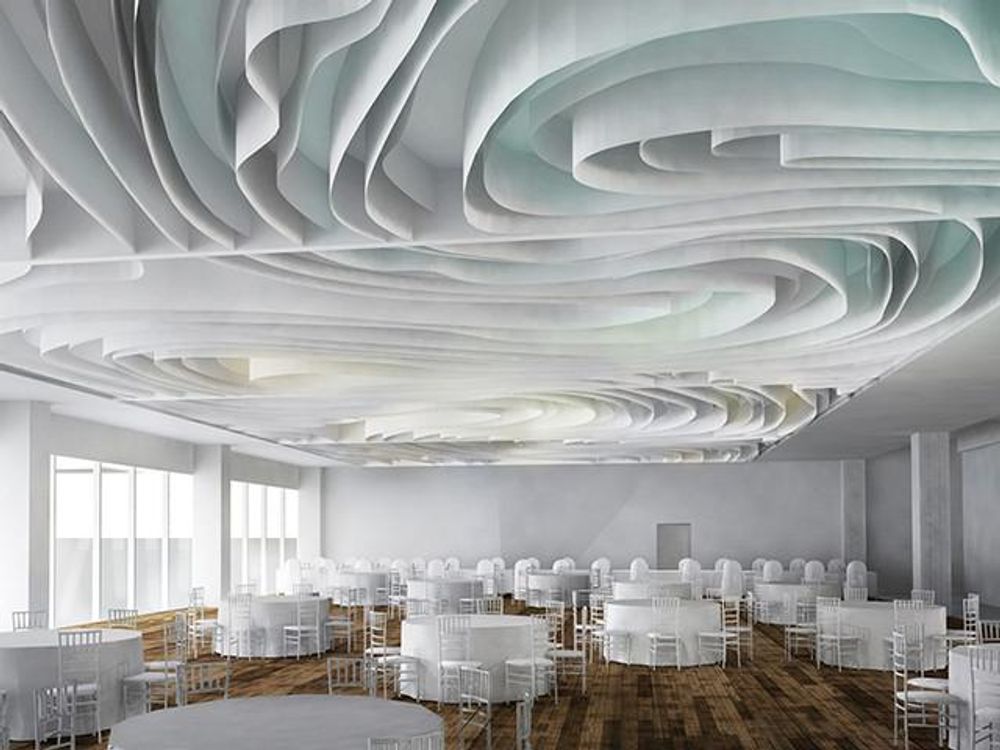 Revêtements muraux - PLAFOND PAPIER DROP STRIPE® - PROCEDES CHENEL INTERNATIONAL