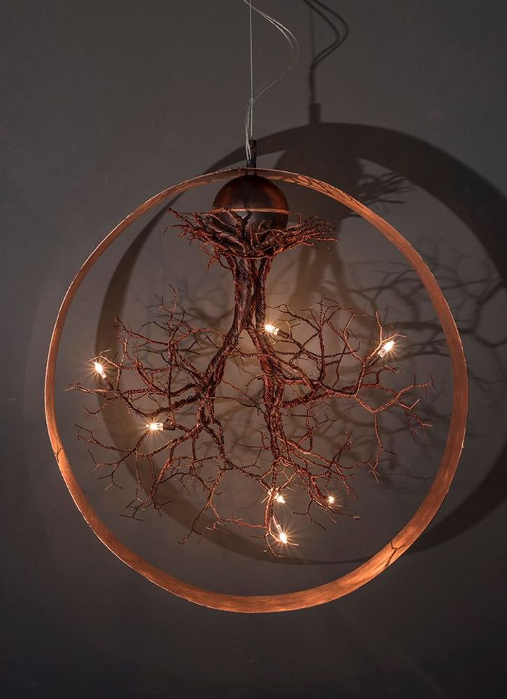 Hanging lights - Roots in Circle Large - F+M FOS