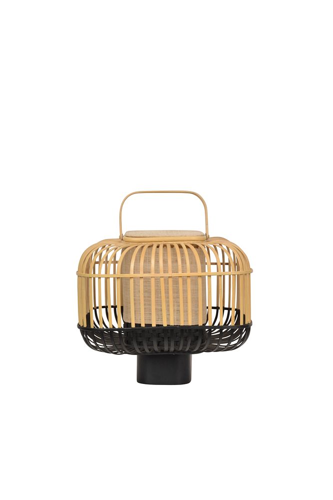 Table lamps - Table lamp and lantern BAMBOO SQUARE - FORESTIER