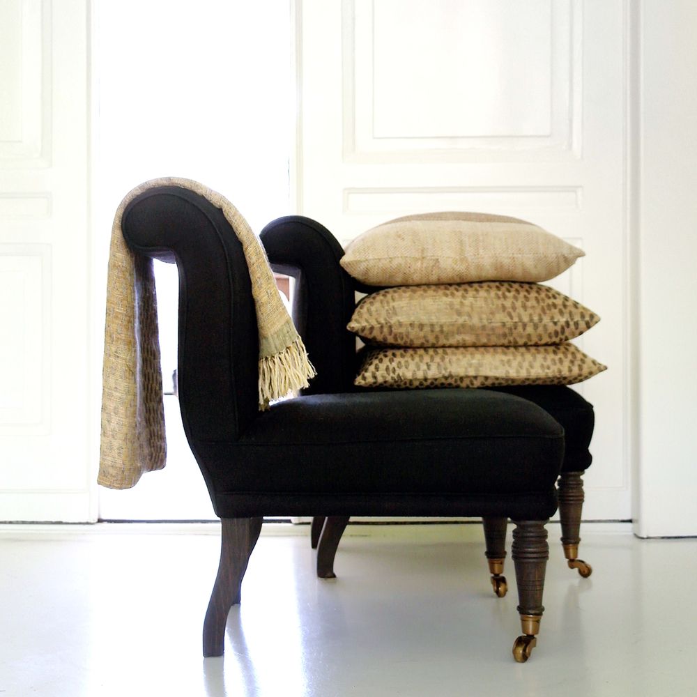 Coussins - Housse de coussin Jaguar en lin et soie - ML FABRICS