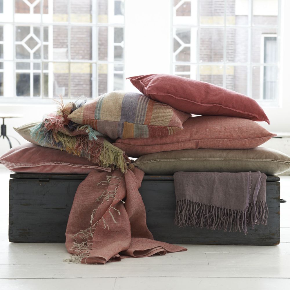 Cushions - Red stripe cushion - ML FABRICS