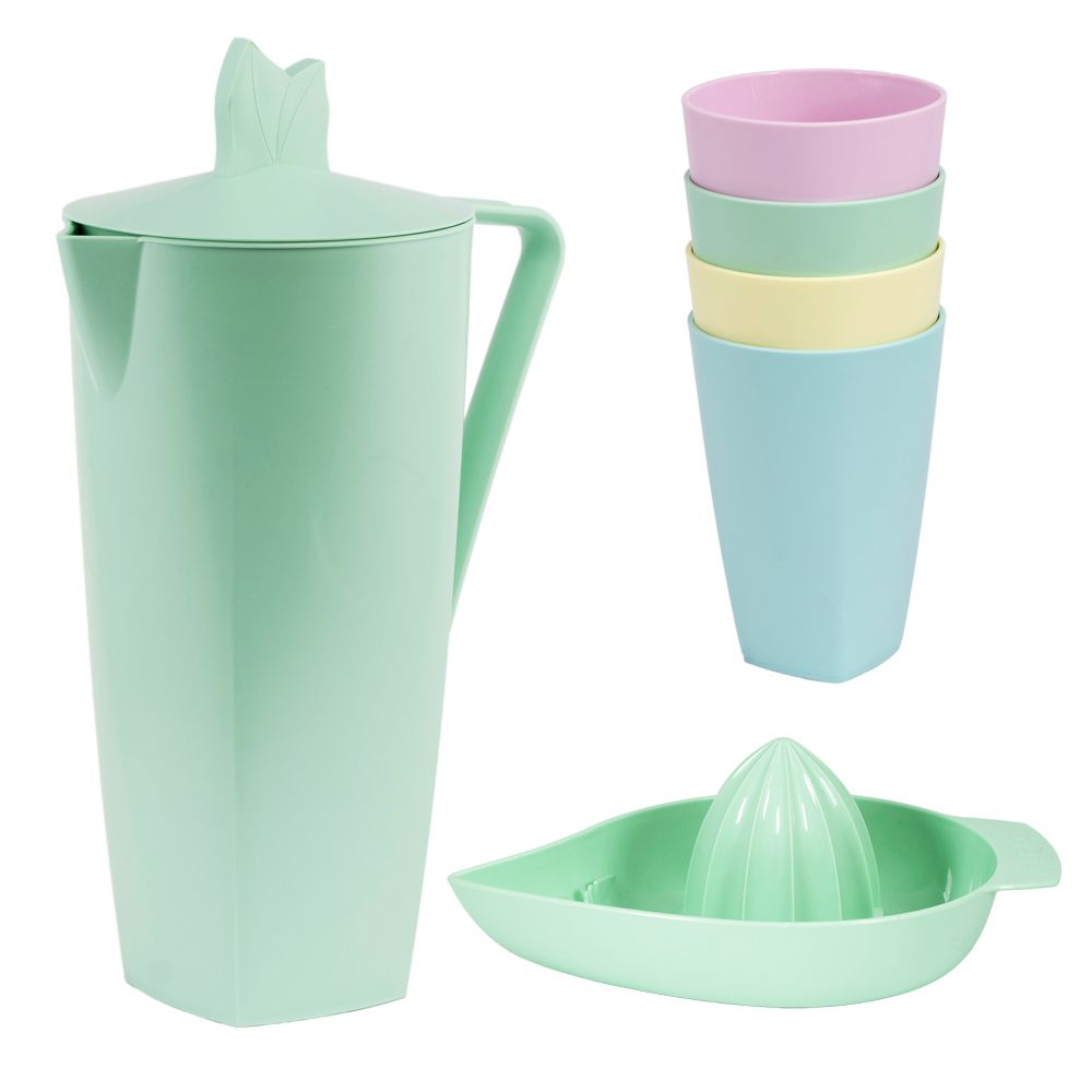Design objects - SET LEMONADE TIME made from biobased plastics - PLASTIKA SKAZA - EXCEEDING EXPECTATIONS
