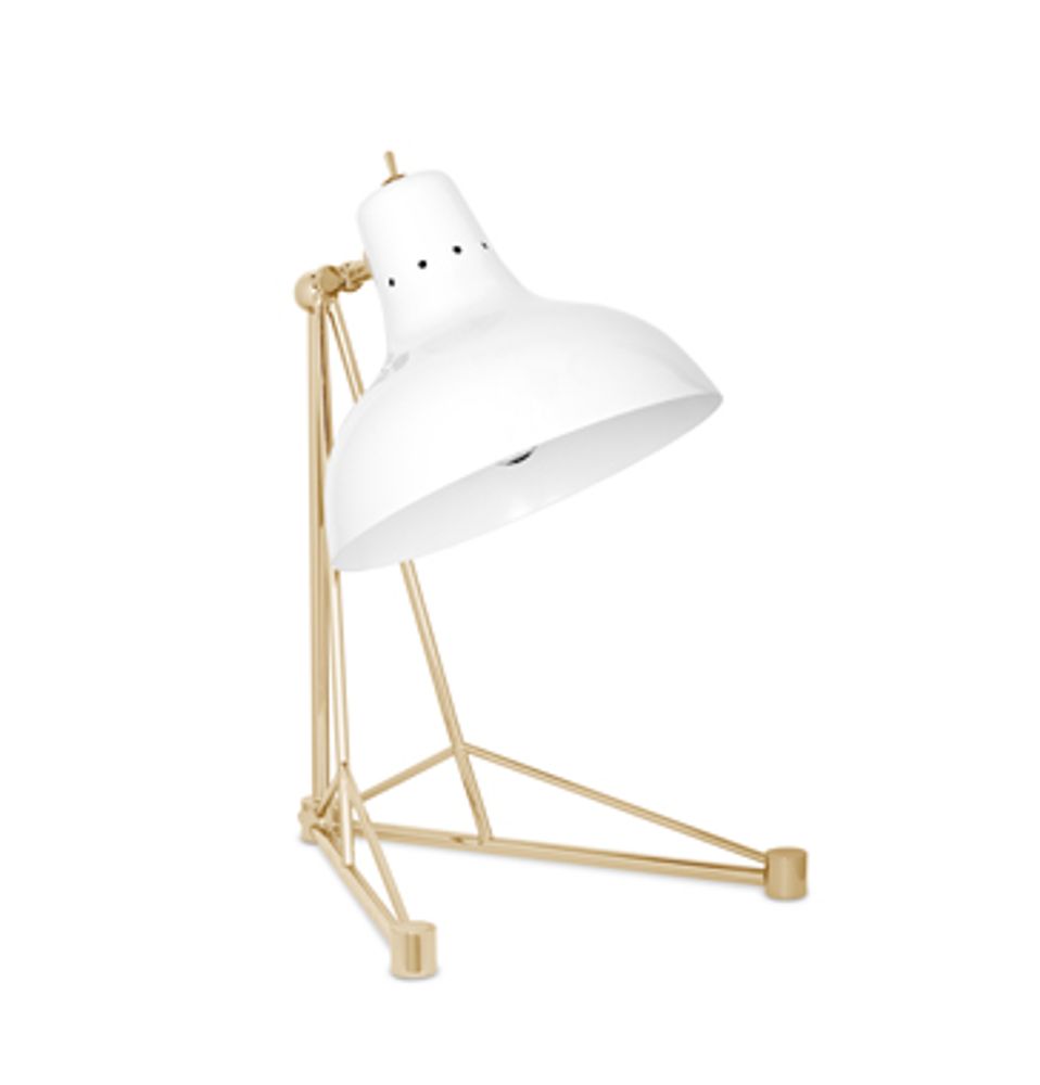 Hotel bedrooms - Diana Table Lamp White Gold - CIRCU
