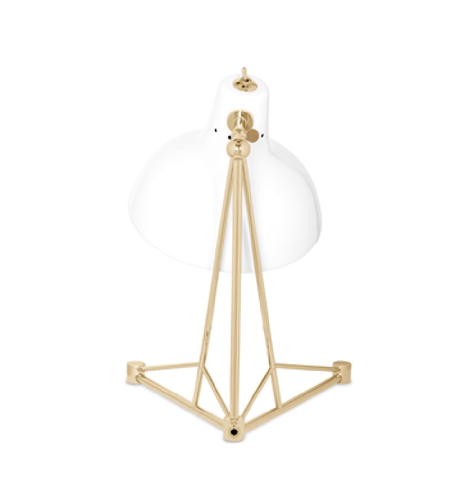 Hotel bedrooms - Diana Table Lamp White Gold - CIRCU