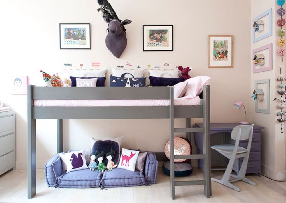 Beds - DOMINIQUE 127 ELEVATOR + ROLLING DESK AND BOX (optional) - MATHY BY BOLS