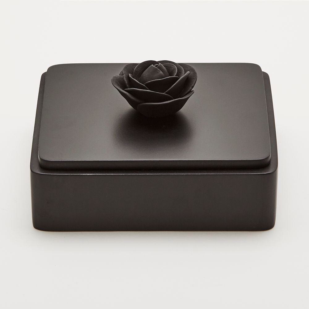 Parfums d'intérieur - Boîte déco Black Rose - Bois laqué et Porcelaine - ANOQ
