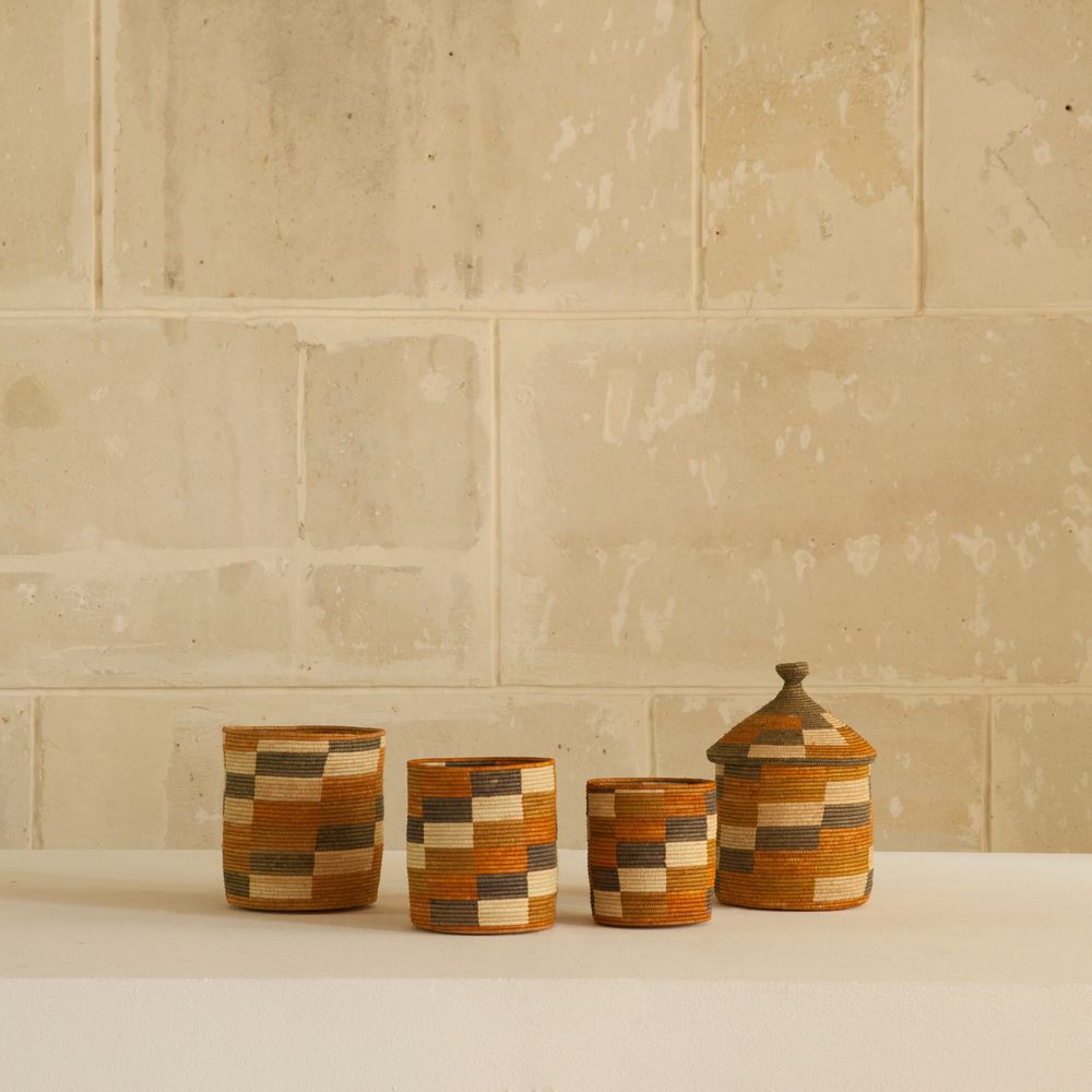Objets déco enfant - Pot avec couvercle et cache-pot - AS'ART A SENSE OF CRAFTS