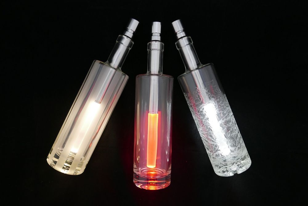 Lampes de table extérieures - BOT05, Lampe de table avec blanche et 25 autre couleurs - BOTTLELIGHT COMPANY