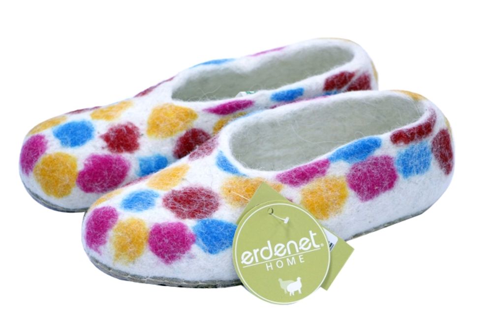 Shoes - Cosy slip on made from 100% wool felt - ERDENET HOME