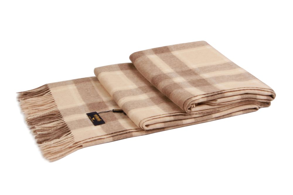 Plaids - Couvre-lit en cachemire naturel - ERDENET CASHMERE