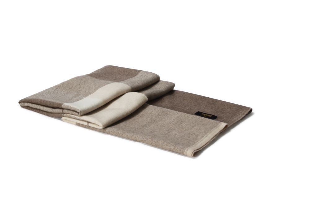 Plaids - Couvre-lit en cachemire naturel - ERDENET CASHMERE