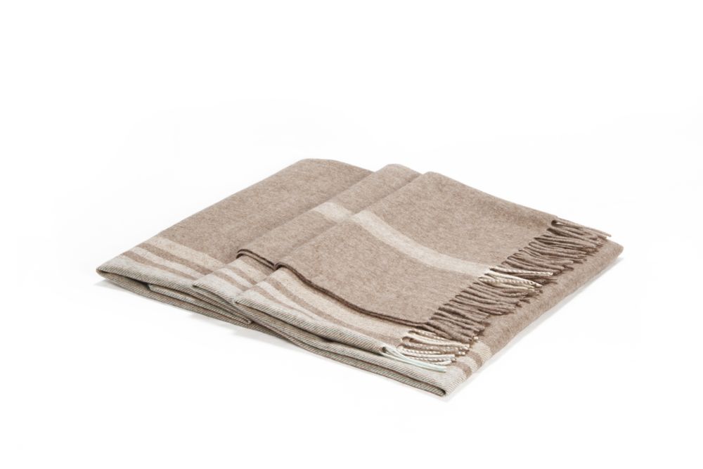 Plaids - Couvre-lit en cachemire naturel - ERDENET CASHMERE
