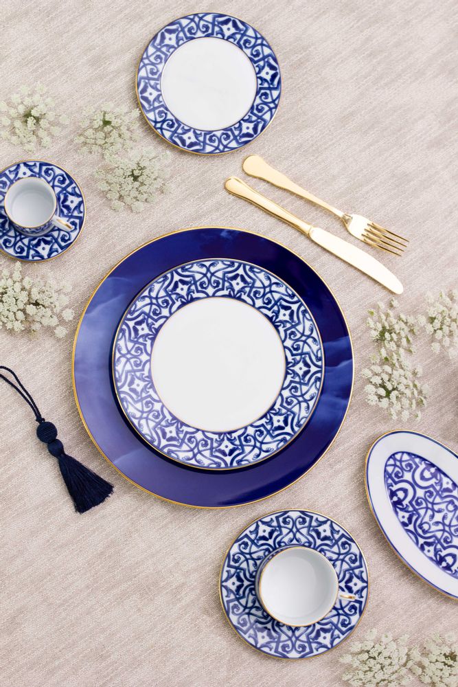 Couverts & ustensiles de cuisine - Blue Legacy assiette en porcelaine - PORCEL