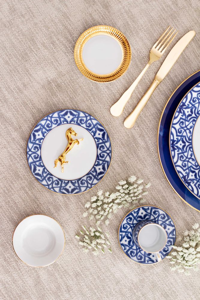 Couverts & ustensiles de cuisine - Blue Legacy assiette en porcelaine - PORCEL