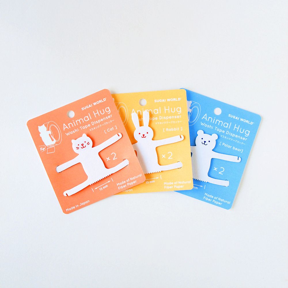 Stationery - Animal Hug washi tape dispenser - SUGAI WORLD