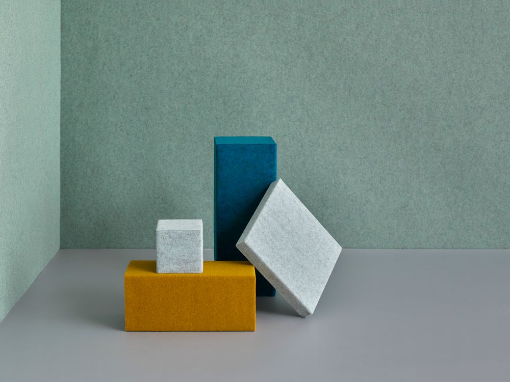 Office design and planning - Wool felt - Fresco green 002 - FÉLINE