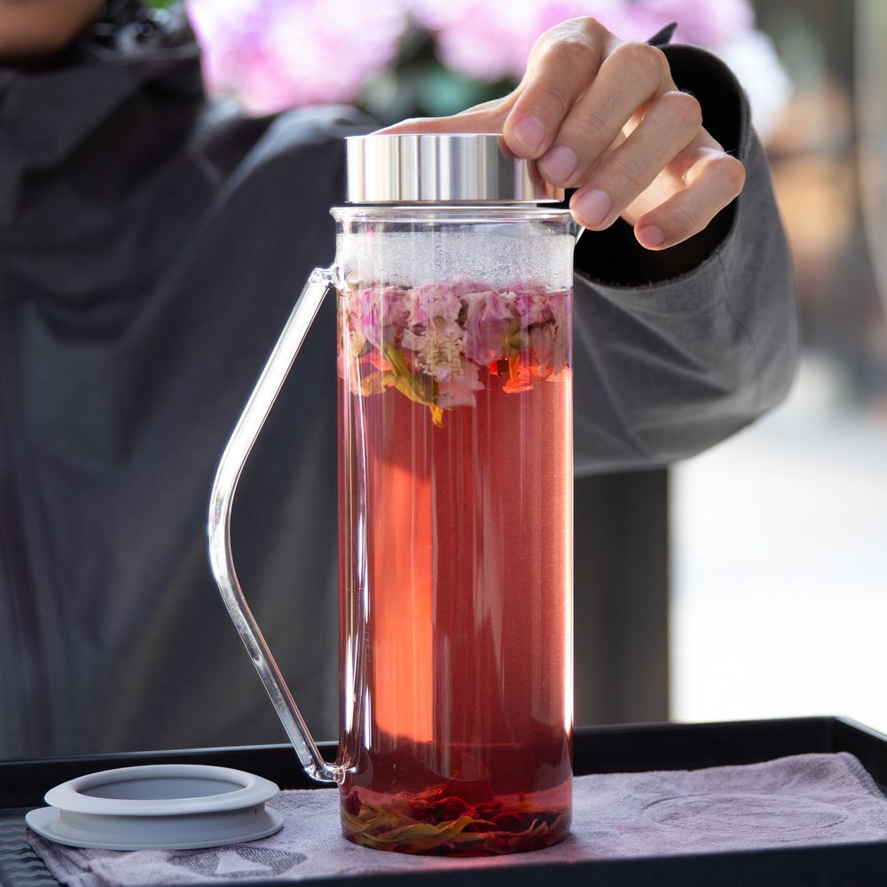 Tea and coffee accessories - T-RING tea brewing & filtering set ("French Press" for tea & coffee) - SIMPLE LAB EXPERIENCE