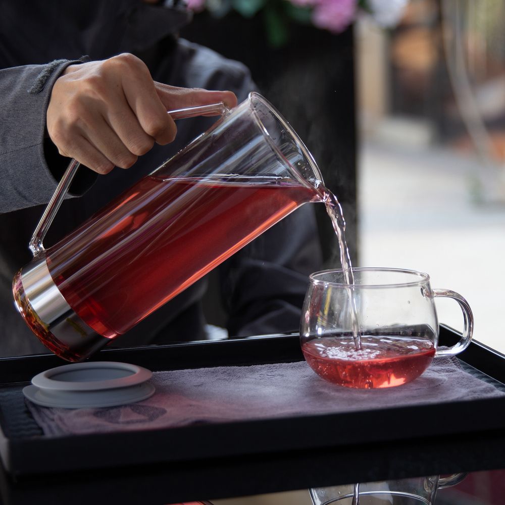 Tea and coffee accessories - T-RING tea brewing & filtering set ("French Press" for tea & coffee) - SIMPLE LAB EXPERIENCE