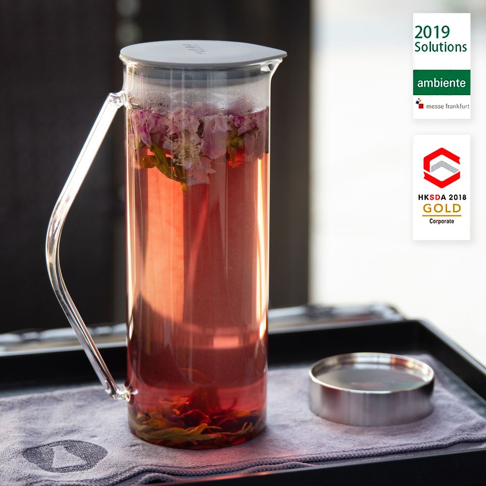 Tea and coffee accessories - T-RING tea brewing & filtering set ("French Press" for tea & coffee) - SIMPLE LAB EXPERIENCE