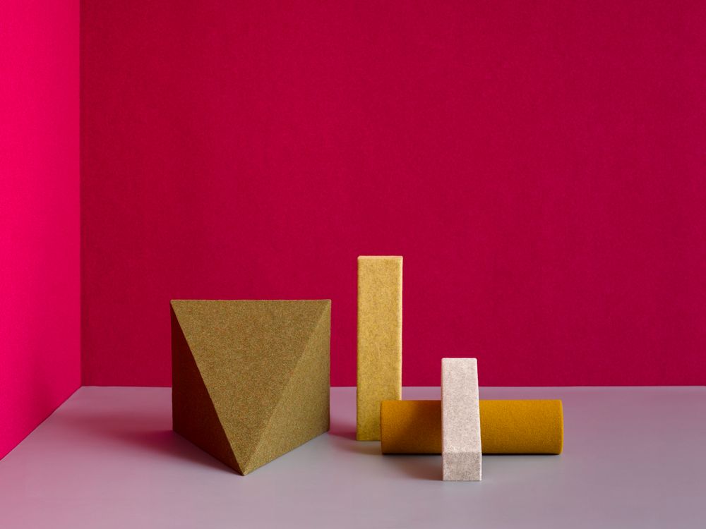 Aménagements pour bureau - Feutre de laine - Fresco jaune 002 - FÉLINE