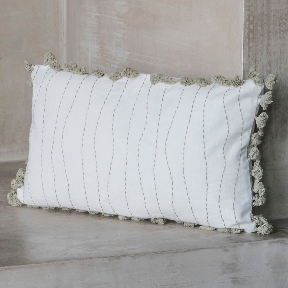 Coussins textile - Coussin Pointilliste 100 % coton - FEBRONIE