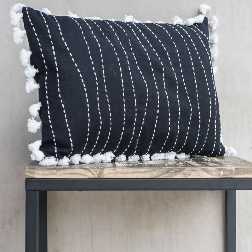 Coussins textile - Coussin Pointilliste 100 % coton - FEBRONIE
