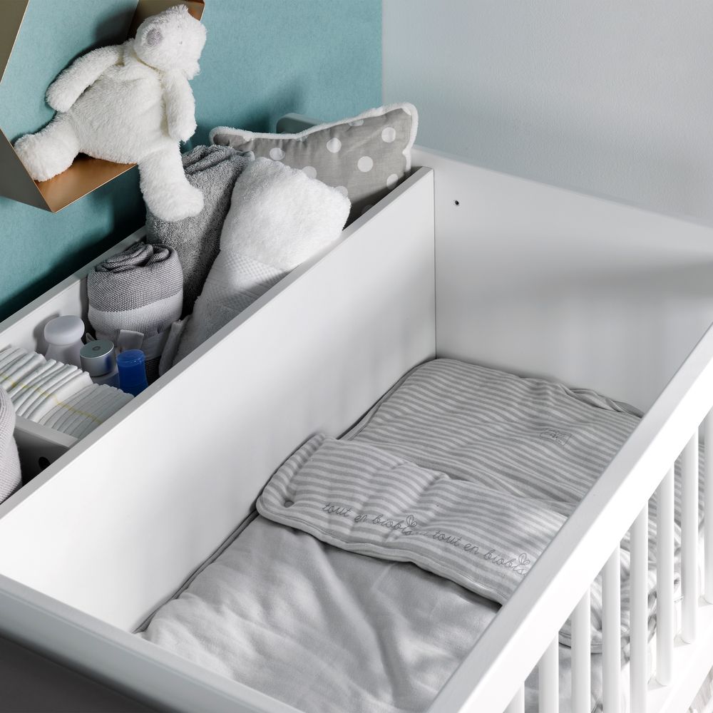 Mobilier bébé - LIT BEBE COMBINE ECRIN - SOFAMO