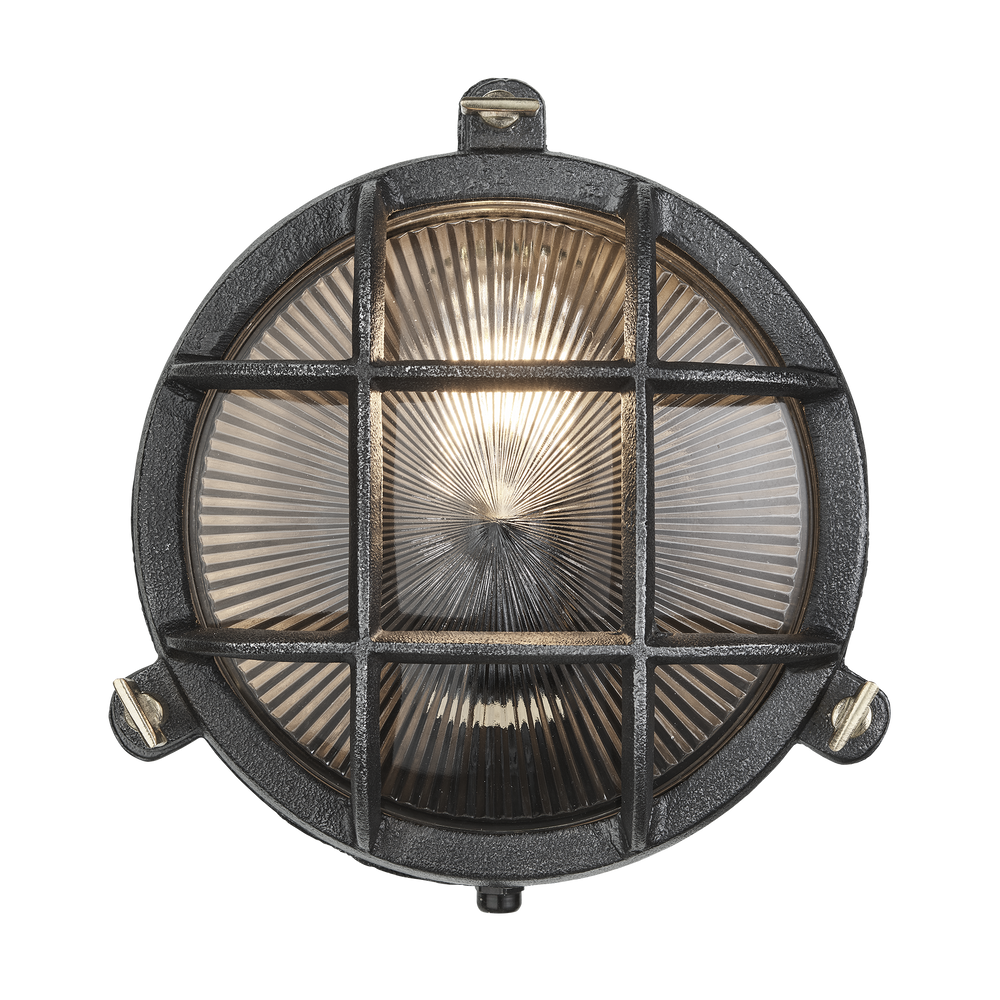 Outdoor wall lamps - Bulkhead Round Wall Light / Flush Mount - 8 Inch - INDUSTVILLE