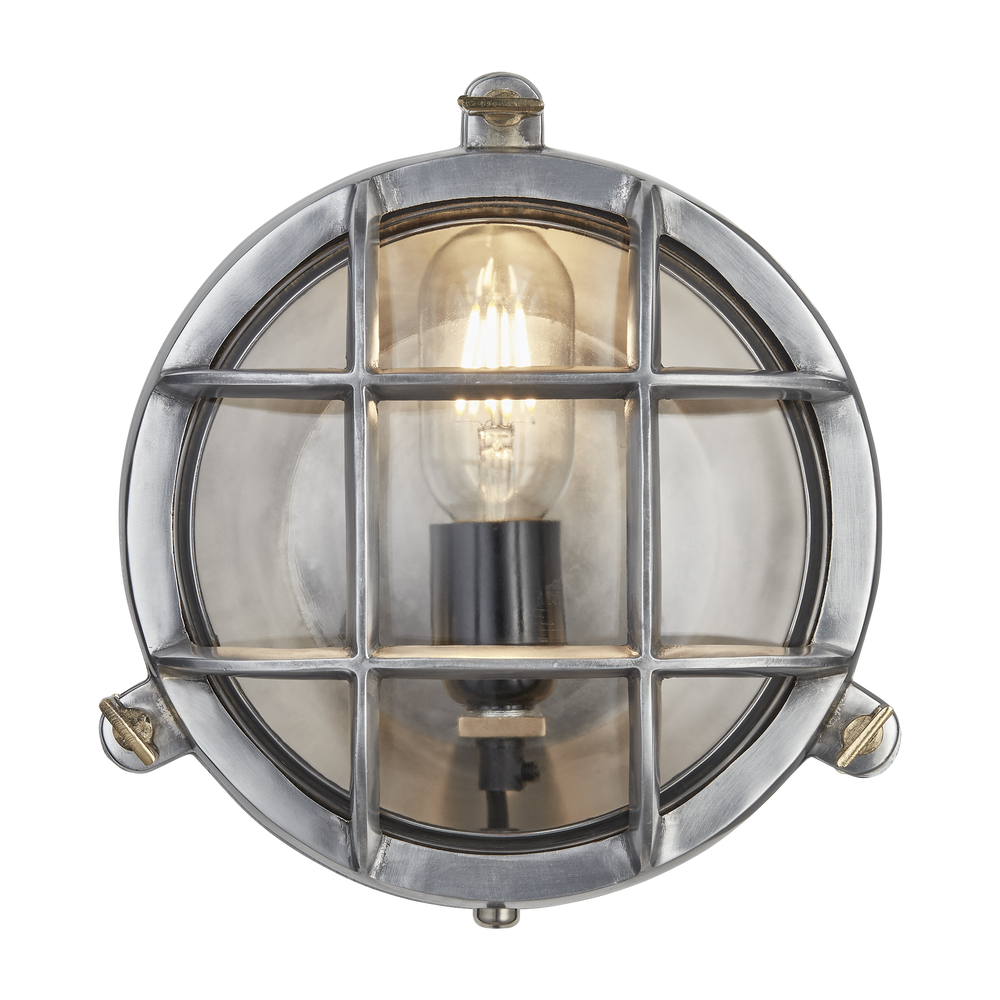 Outdoor wall lamps - Bulkhead Round Wall Light / Flush Mount - 8 Inch - INDUSTVILLE
