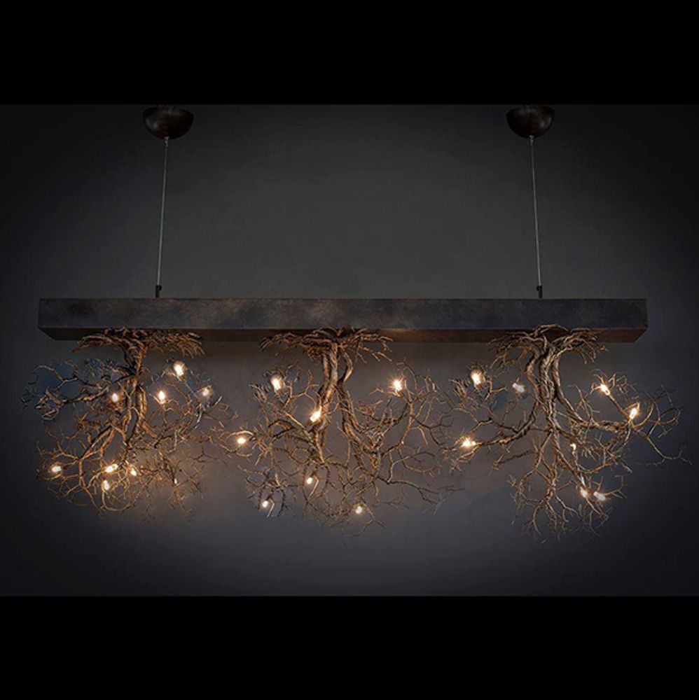 Ceiling lights - Roots Large Bar 3 - F+M FOS