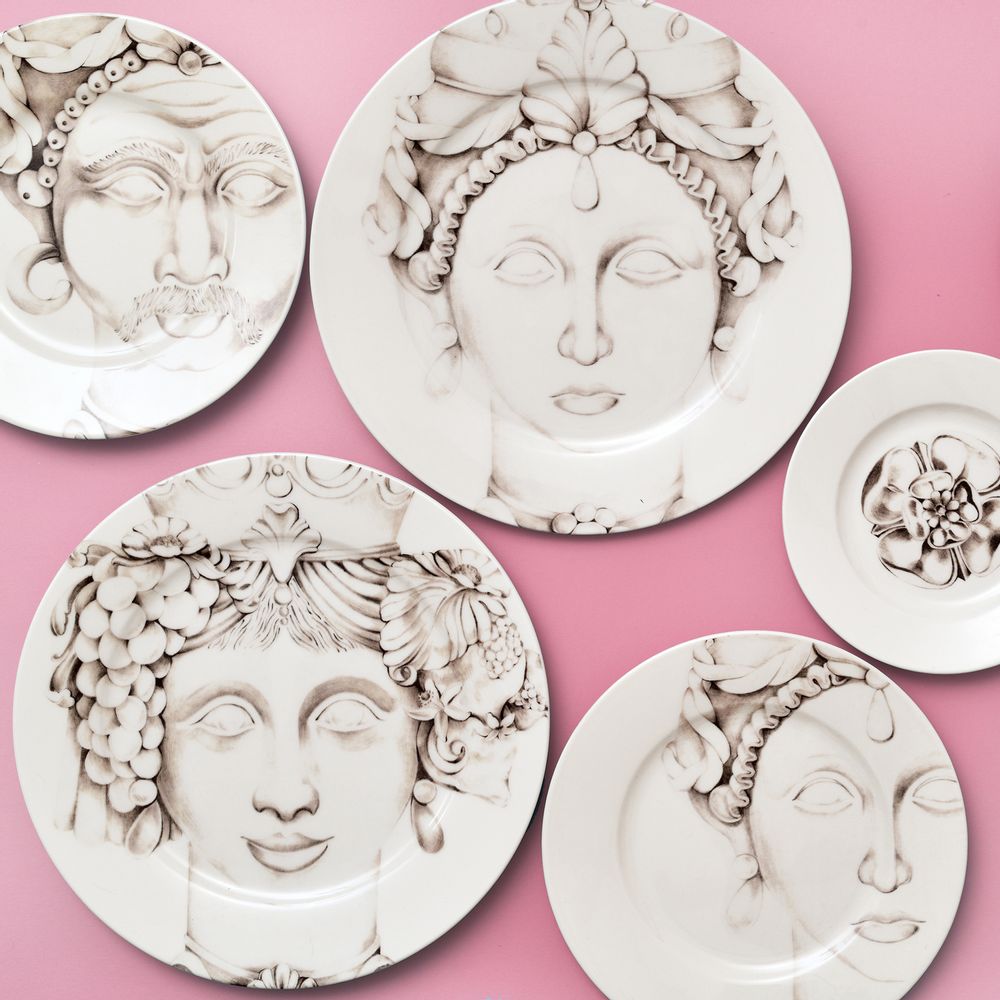 Ceramic - Teste di Moro_Plates - FRANCESCA COLOMBO