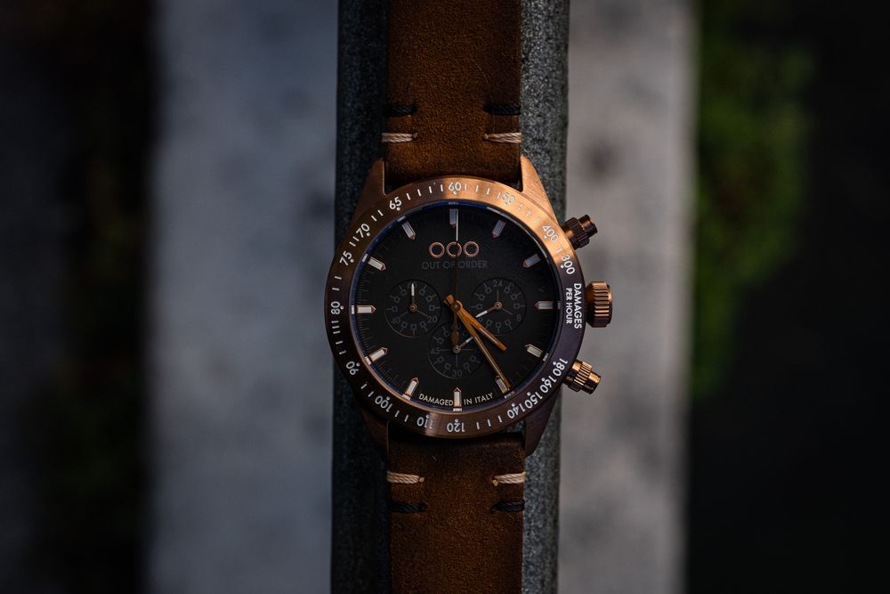 Watchmaking - Vegan Chrono Bronzo watch - OUT OF ORDER