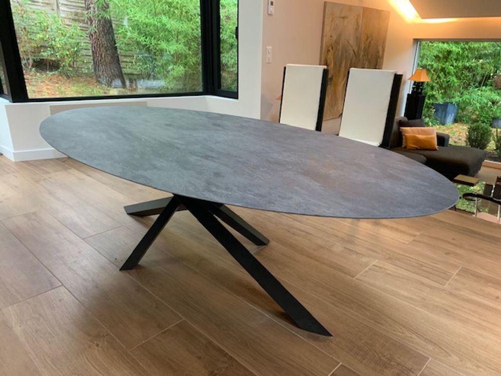 Dining Tables - Dining Table and Versatile Leg - COLOMBUS MANUFACTURE FRANCE