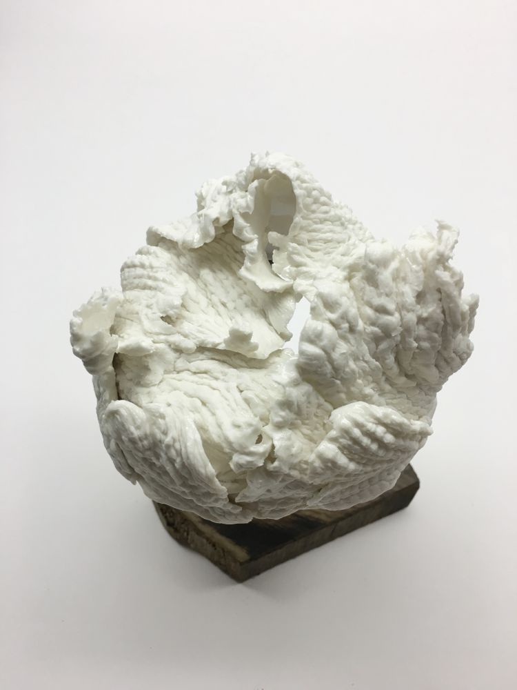 Ceramic - Ceramic Headdress Leaf or Hemp 1/2/3 - PASCALE MORIN - BY-RITA