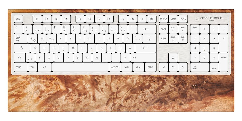 Autres objets connectés  - Clavier d'ordinateur - Burl de noyer - GEBR. HENTSCHEL GBR