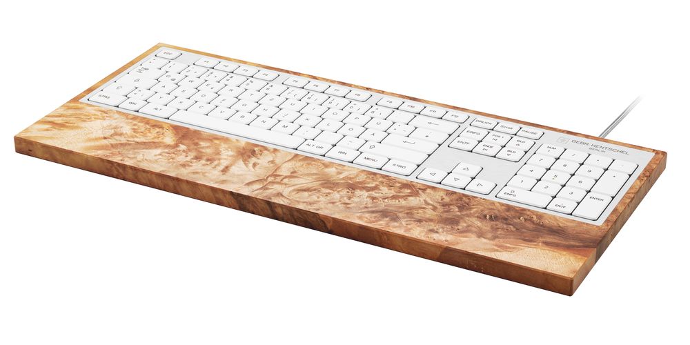 Autres objets connectés  - Clavier d'ordinateur - Burl de noyer - GEBR. HENTSCHEL GBR