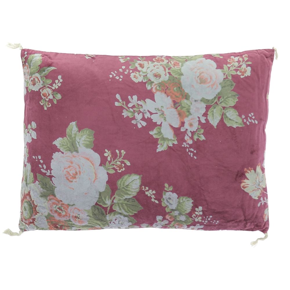 Coussins - BANGALORE printed velvet cushion - Removable cover - EN FIL D'INDIENNE...